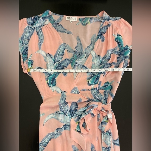 Anthropologie XIX Palm Tulum Wrap Dress - Picture 7 of 11